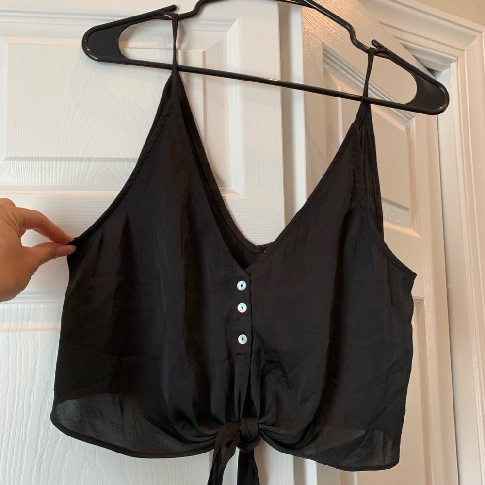 Free people intimately black crop top